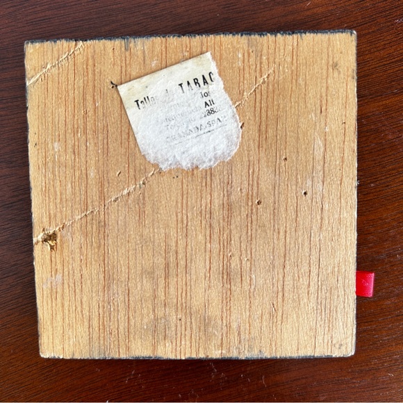 Wooden Marquetry Lacquered Mosaic Wood Inlay Matchbox Holder - Picture 6 of 8